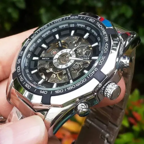 Relógio Automático Skeleton Novo 