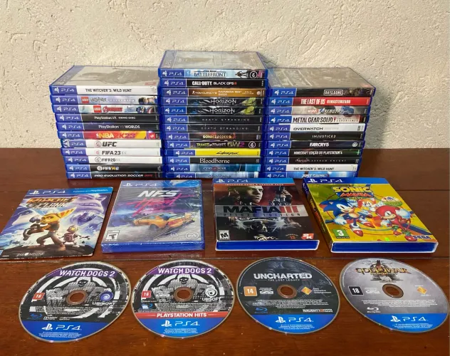 Jogos de PlayStation 4 todos originais e funcionando 100%