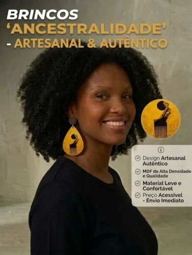 Brincos artesanais leves e que despertam sua autenticidade
