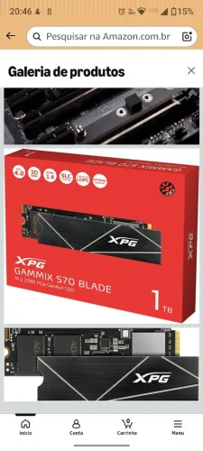 SSD Adata XPG Gammix S70 Blade 1TB