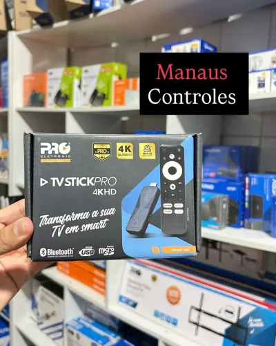 Tv Stick Pro 4K Hdmi Wi-Fi 5GHz DualBand Android 10 16GB Ram 2GB Promoção