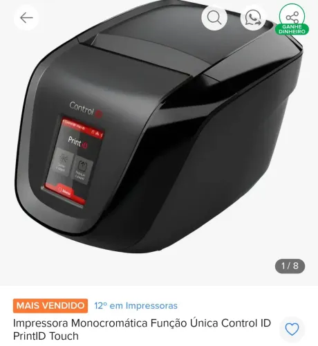 Impressora Monocromática Impressão Única