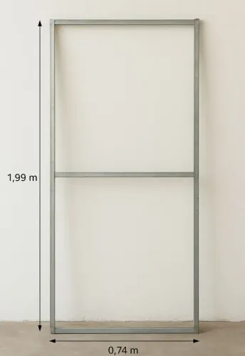 Estrutura Metalon para Fachada de Loja / Banner / Letreiro 1,99 x 0,74 m