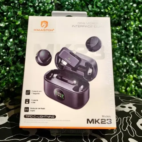 Microfone de Lapela Hmaston MK23 Tipo C/ Lighting