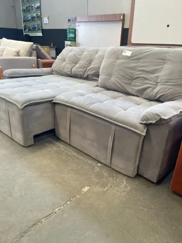 SOFÁ-CAMA RETRÁTIL E RECLINÁVEL 2,20M