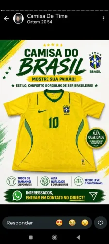 Camisa de time do Brasil 
