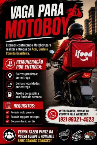 Vaga de motoboy 