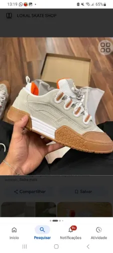 Tenis qix hexagnon bege pra hoje