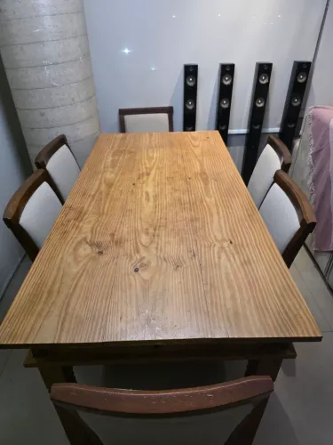 Mesa de jantar 6 cadeira móveis