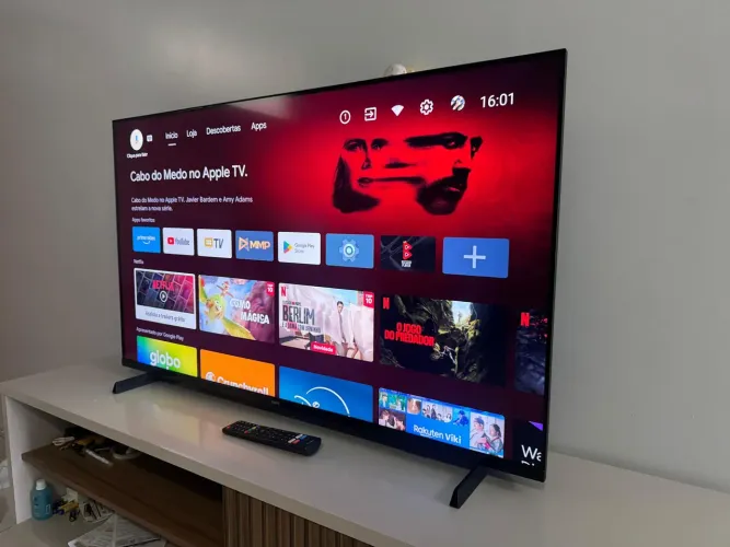 Smart tv 4k 55 polegadas Android 