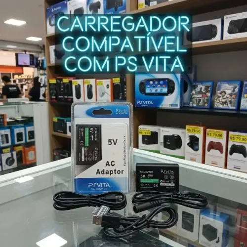 Carregador Compatível com PS VITA (paralelo)