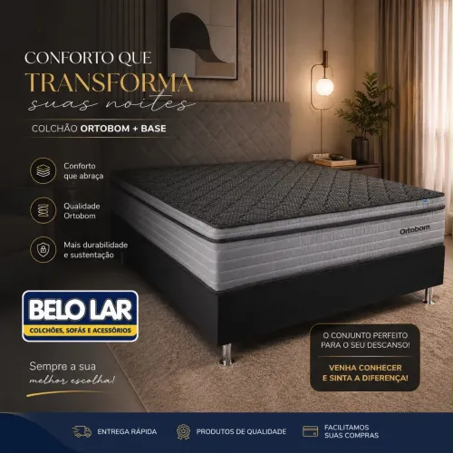 Cama e Colchão Ortobom Casal