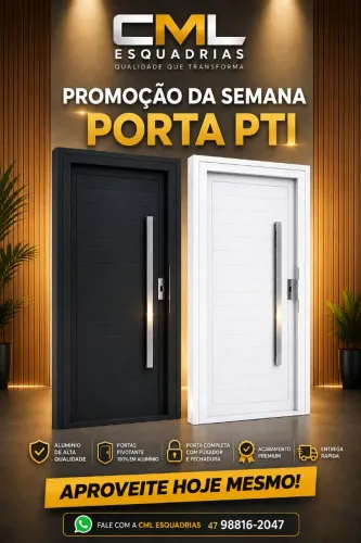 Portas Pivotante em Aluminio