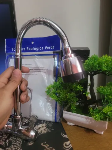 Torneira Cozinha Parede Inox Flexivel Cromada