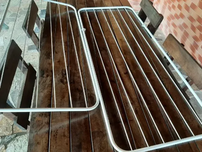   Varal de teto - 02 unidades - 1,20 e 1,40 m x 57 cm