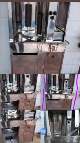 Máquina de churrasco grego