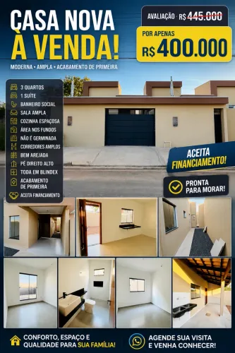 CASA NOVA A VENDA