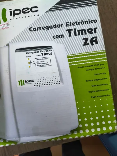 Fonte Fechadura Eletromagnetica Temporizada Carregador com timer 2A IPEC 