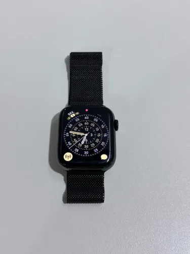 Apple Watch Series 7 45mm Aço Inox Grafite (GPS + Cellular)