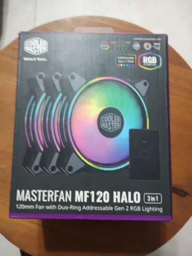 masterfan cooler master mf130 halo 3 em 1 rgb