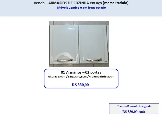 ARMÁRIO DE COZINHA