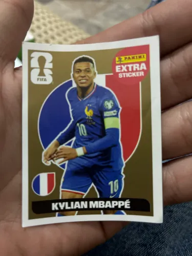 Mbappé Extra Sticker Gold - Copa do Mundo 2026 - Rara