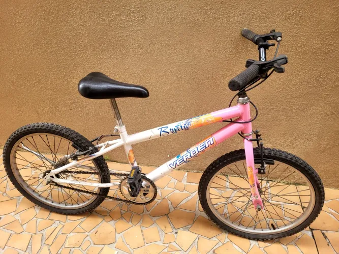 Bicicleta aro 20 Brave Verden Menina Rosa