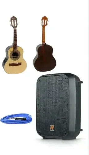 KIT- CAVACO GIANNINI CS1 GOAL NS RAIZ - ELETRICO+ Caixa Ativa Sr-88a Staner 85W + CABO MAC