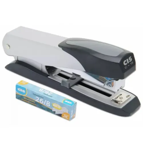 Grampeador C-15 Metal Cinza Office 40 Folhas - Cis