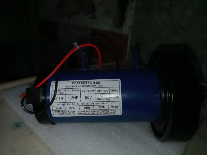 MOTOR DE ESTEIRA DA FCM 1.2 ATINGINDO 2.7 DE PICO.