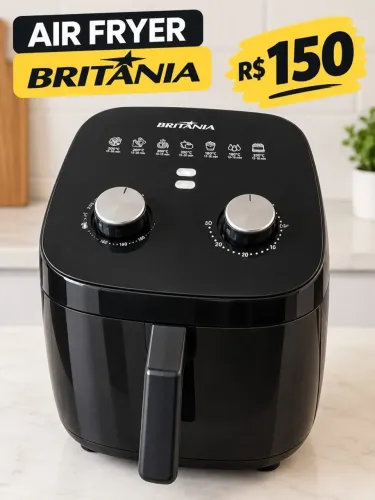 ? AIR FRYER BRITÂNIA USADA À VENDA! Promoção Motivo mudança