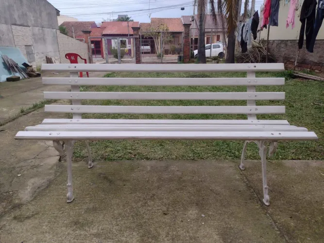 Bancos para jardim madeira e ferro