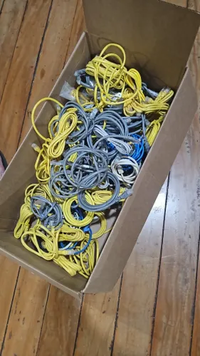 Lote (50 unidades) Patch Cord cabo de rede, cat 5e