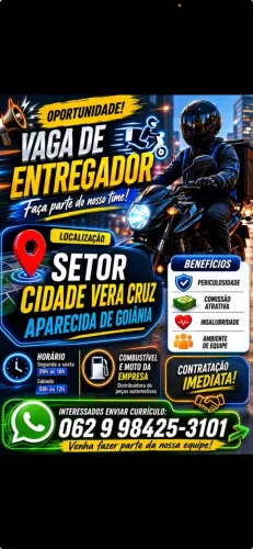 Motoqueiro entregador 
