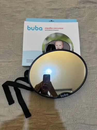 BUBA Espelho Retrovisor Para Banco Traseiro, Preto