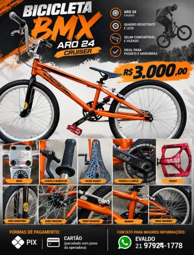 Bicicleta BMX CRUIZER - ARO 24