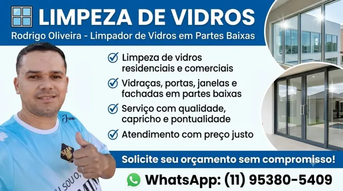 Limpeza de vidros 