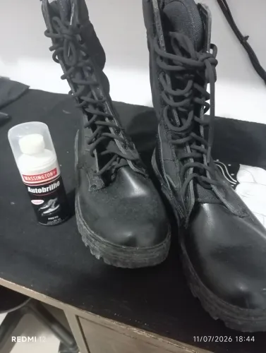 Bota militar tática preta