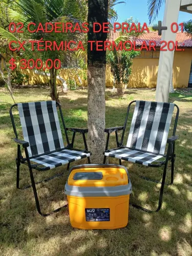 CADEIRAS DE PRAIA ? CX TÉRMICA 