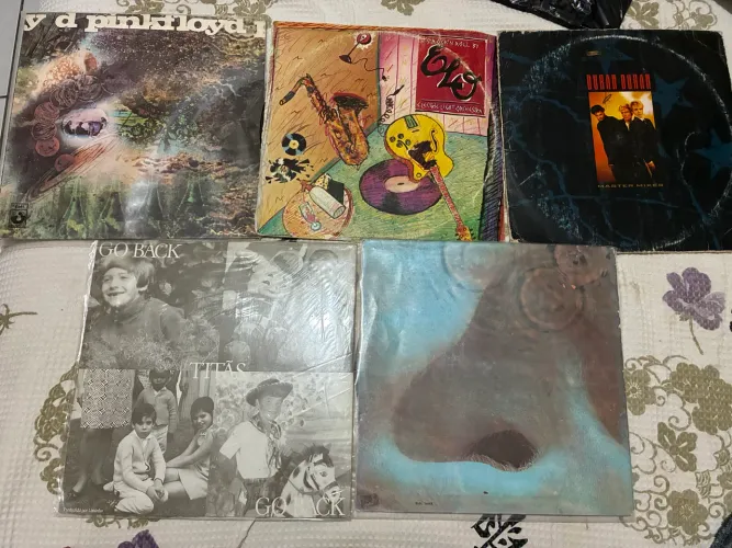 LPs disco vinil dos artistas: pink floyd, Titãs, elo e duran duran
