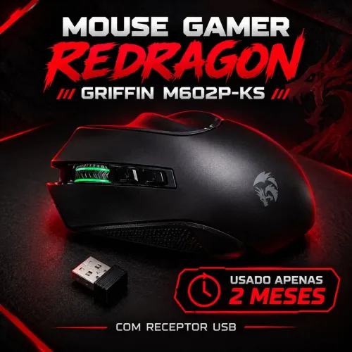 Mouse Gamer Redragon Griffin M602P-KS