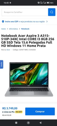 Troca Notebook pelo PC Game
