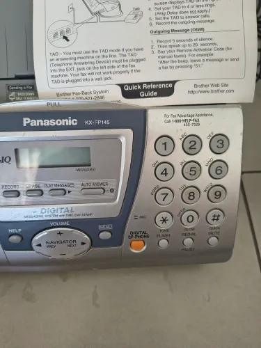 Fax Panasonic antigo