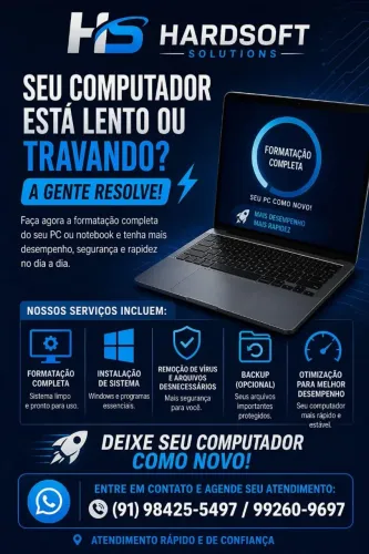 Manutenção de computadores e notebook 