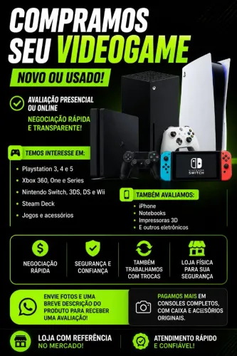 Compramos seu Videogame | Playstation, Xbox e Nintendo