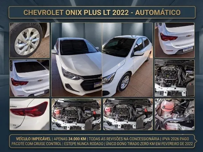 Chevrolet Onix Plus LT 1.0 12V TB Flex Aut. 4P 2022