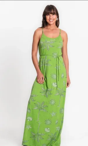 Vestido longo Rovitex verde p