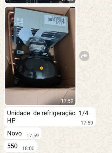 Unidade de refrigeração 1/4 HP