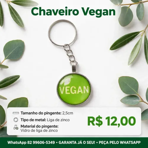 Chaveiro Vegan