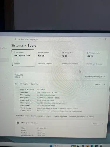 PC Gamer completo RTX 3060